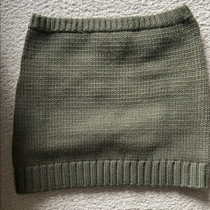Zara Olive Green Knit Skirt